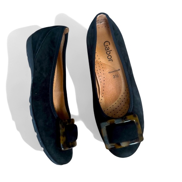 Black Tortoise Buckle Ballet Flat - Picture 3 of 5